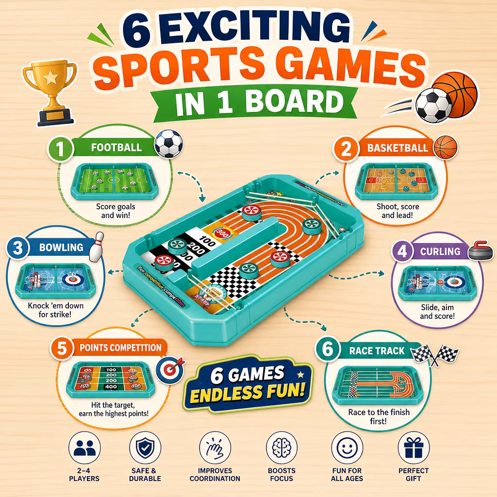 Zestaw gier planszowych 6 w 1  – Board Game Live recenzja i cena